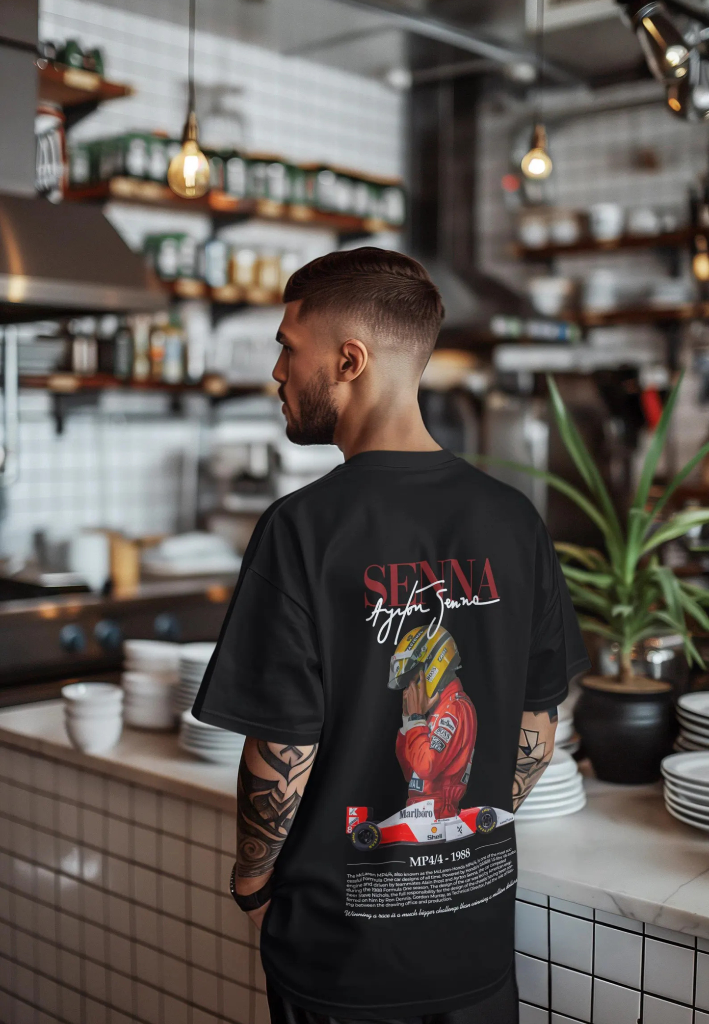 Ayrton Senna F1 Oversized T-Shirt Unisex