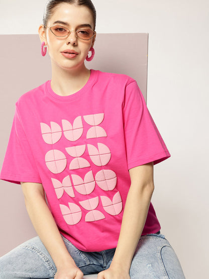 Graphic Printed Relaxed Fit Pure Cotton T-shirt