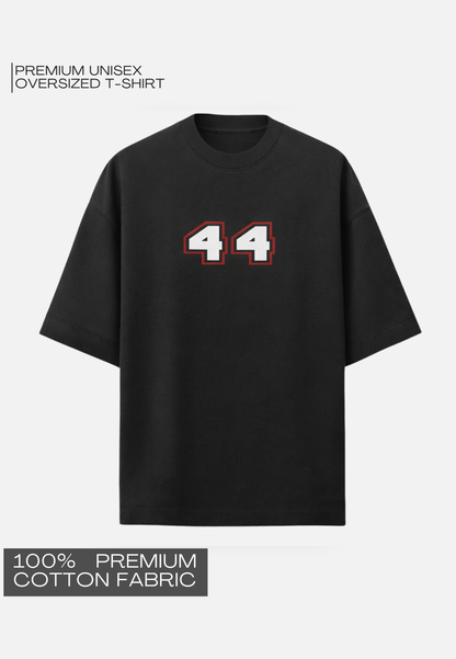F1 EDITION - LEWIS HAMILTON BLACK UNISEX TERRY OVERSIZED T-SHIRT