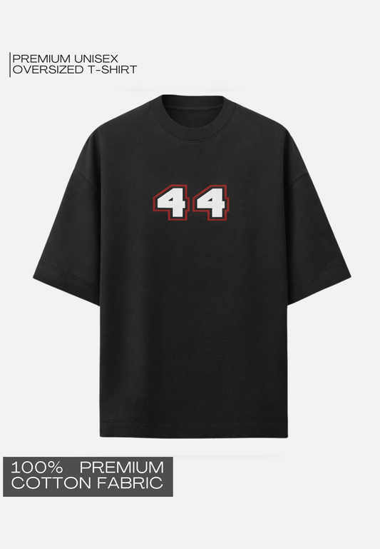 F1 EDITION - LEWIS HAMILTON BLACK UNISEX TERRY OVERSIZED T-SHIRT
