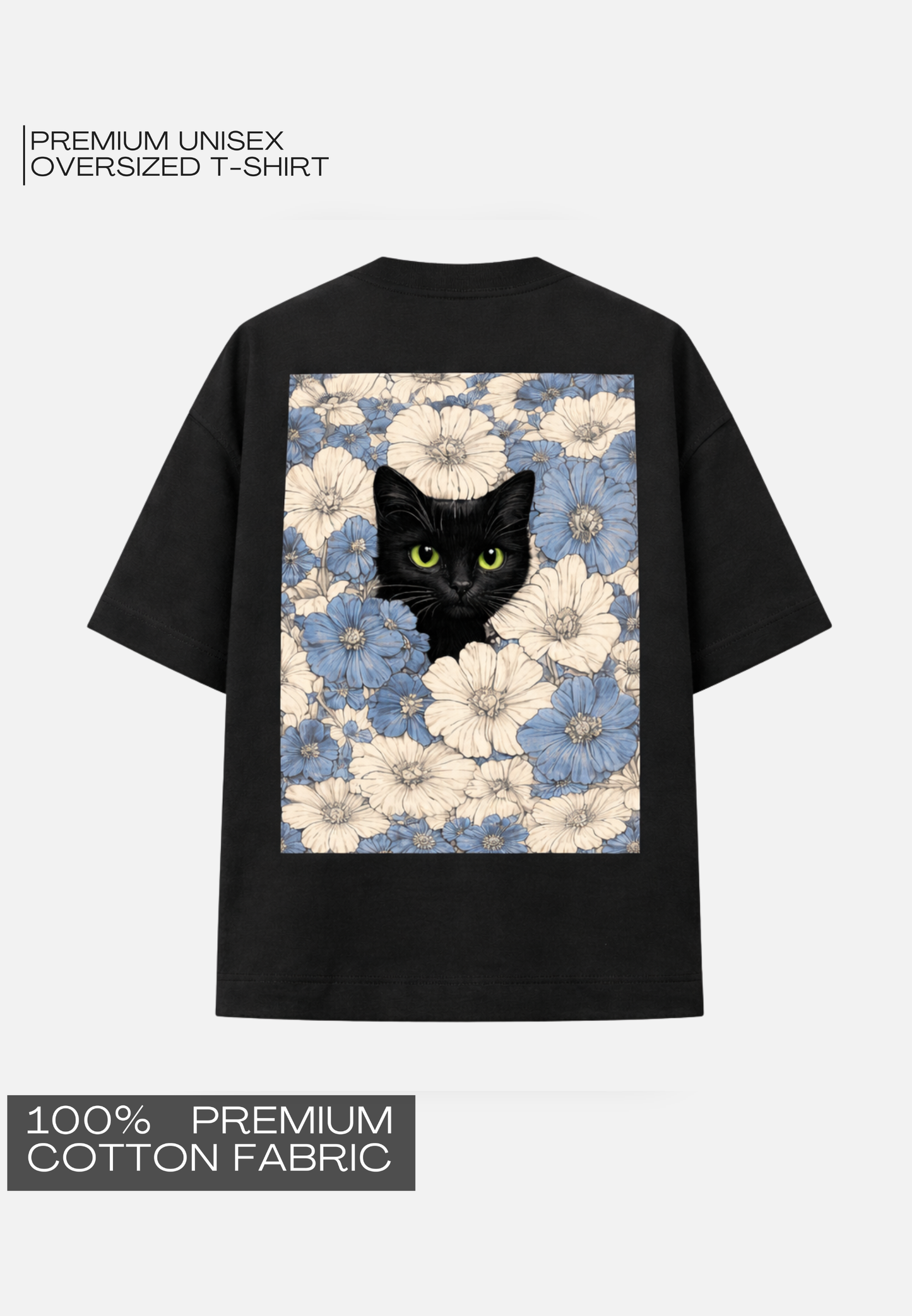 BLOSSOM CAT - OVERSIZED T-SHIRT FOR GIRLS