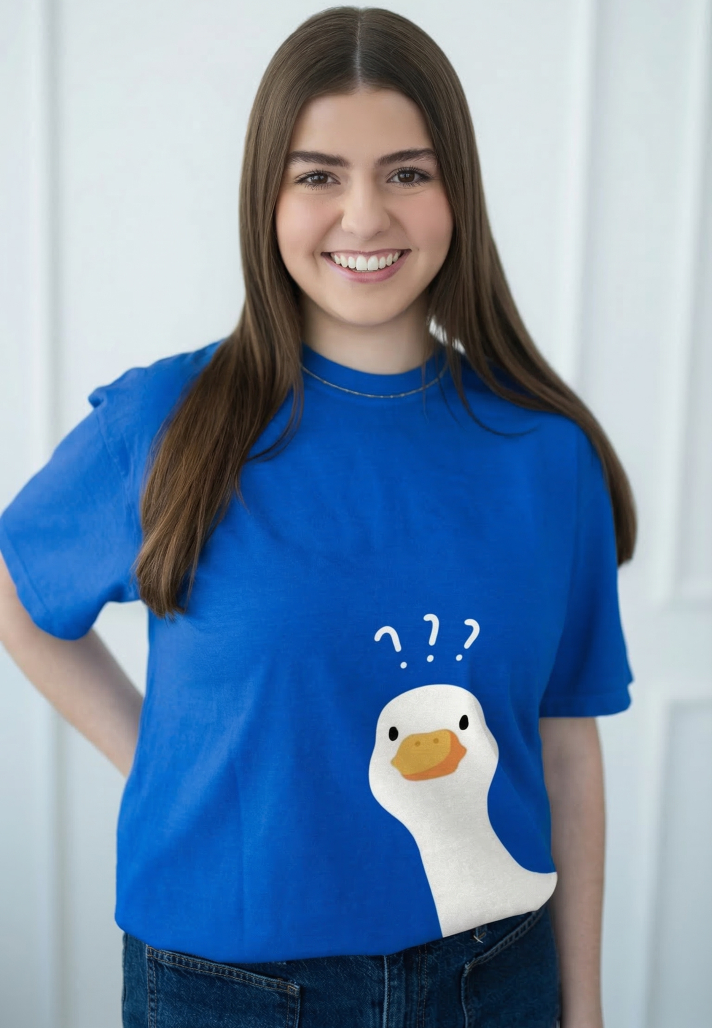 Duck - Oversized T-Shirt Blue