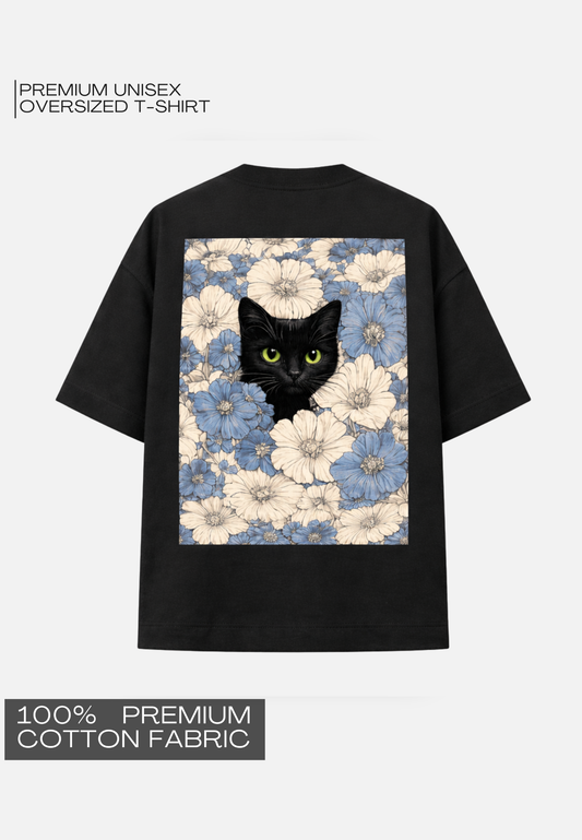 BLOSSOM CAT - OVERSIZED UNISEX T-SHIRT
