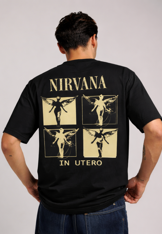 VINTAGE NIRVANA MEN OVERSIZED T-SHIRT