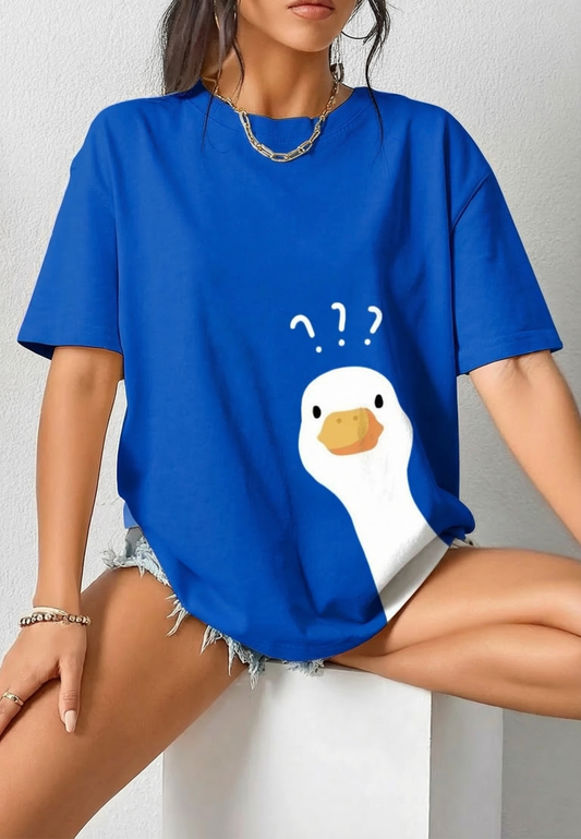Duck - Oversized T-Shirt Blue