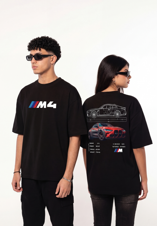 BMW RACING M4 - OVERSIZED UNISEX T-SHIRT