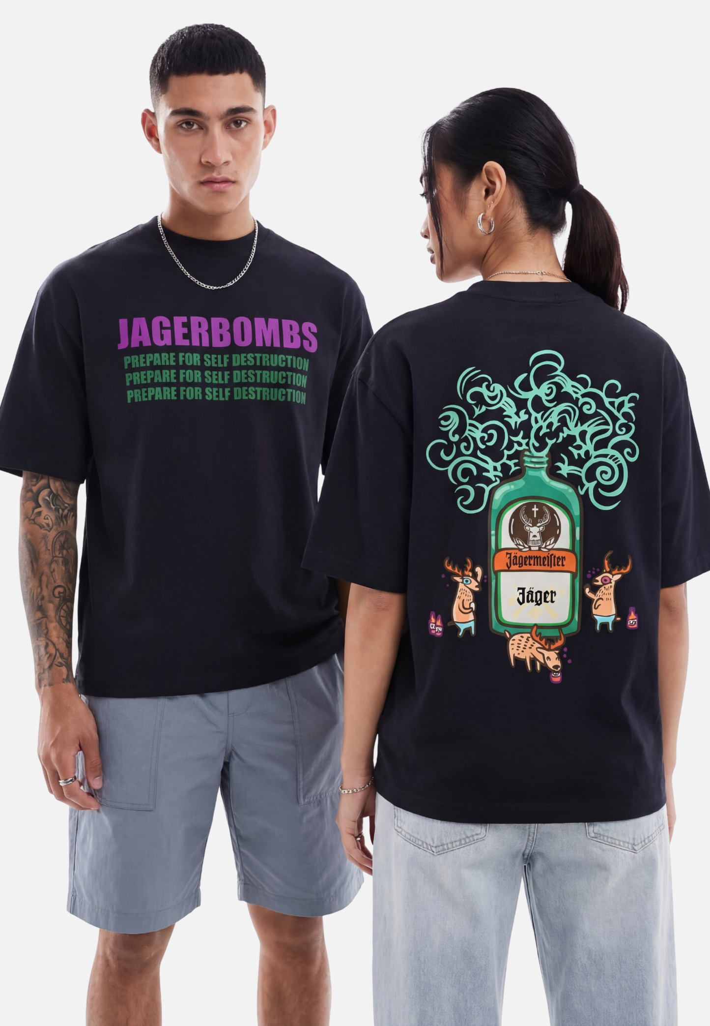 JAGERBOMBS- OVERSIZED T-SHIRT