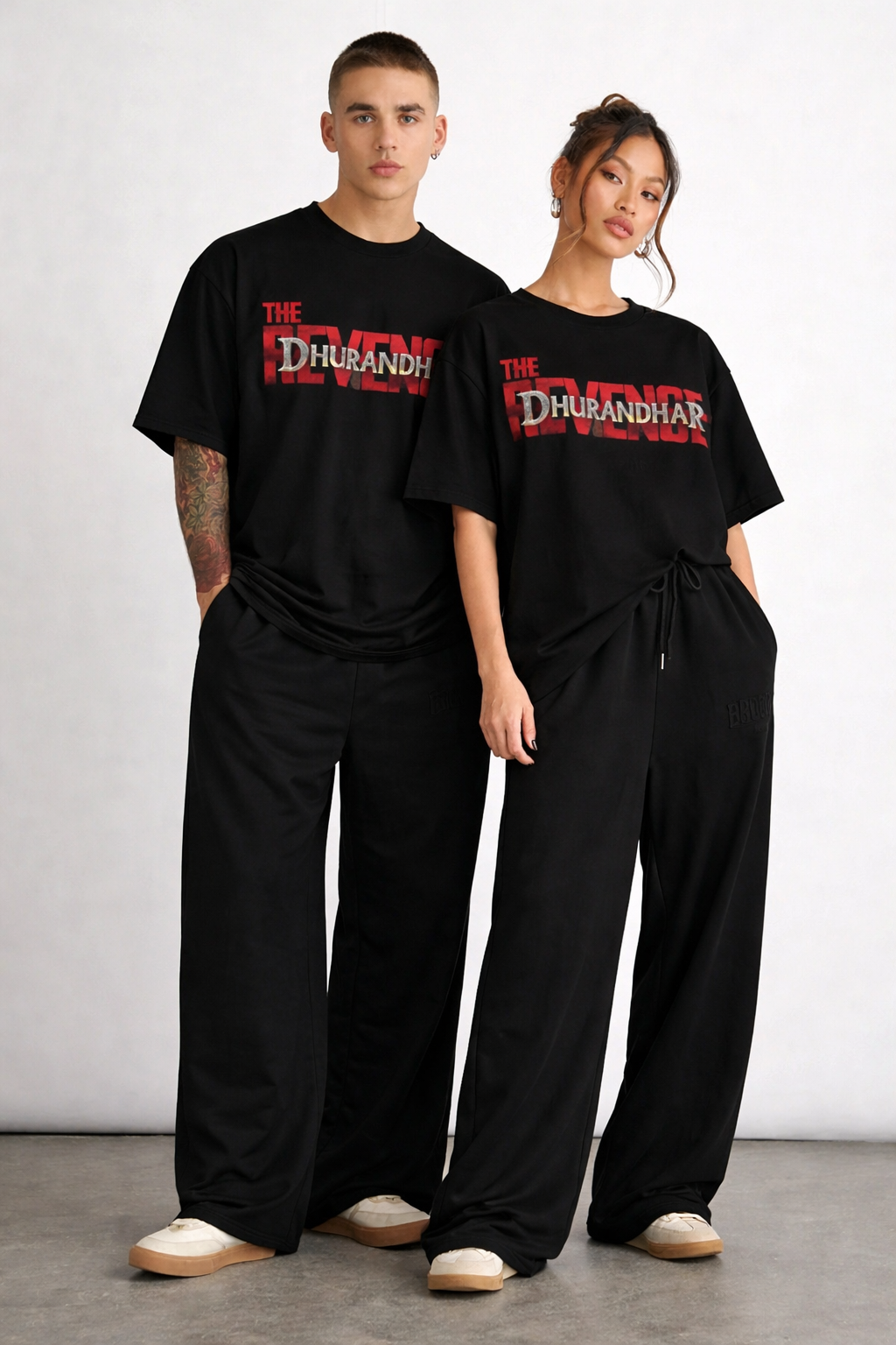 DHURANधर UNISEX OVERSIZED T-SHIRT - White