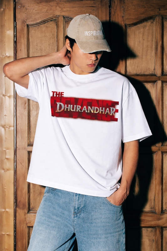 DHURANधर UNISEX OVERSIZED T-SHIRT - White