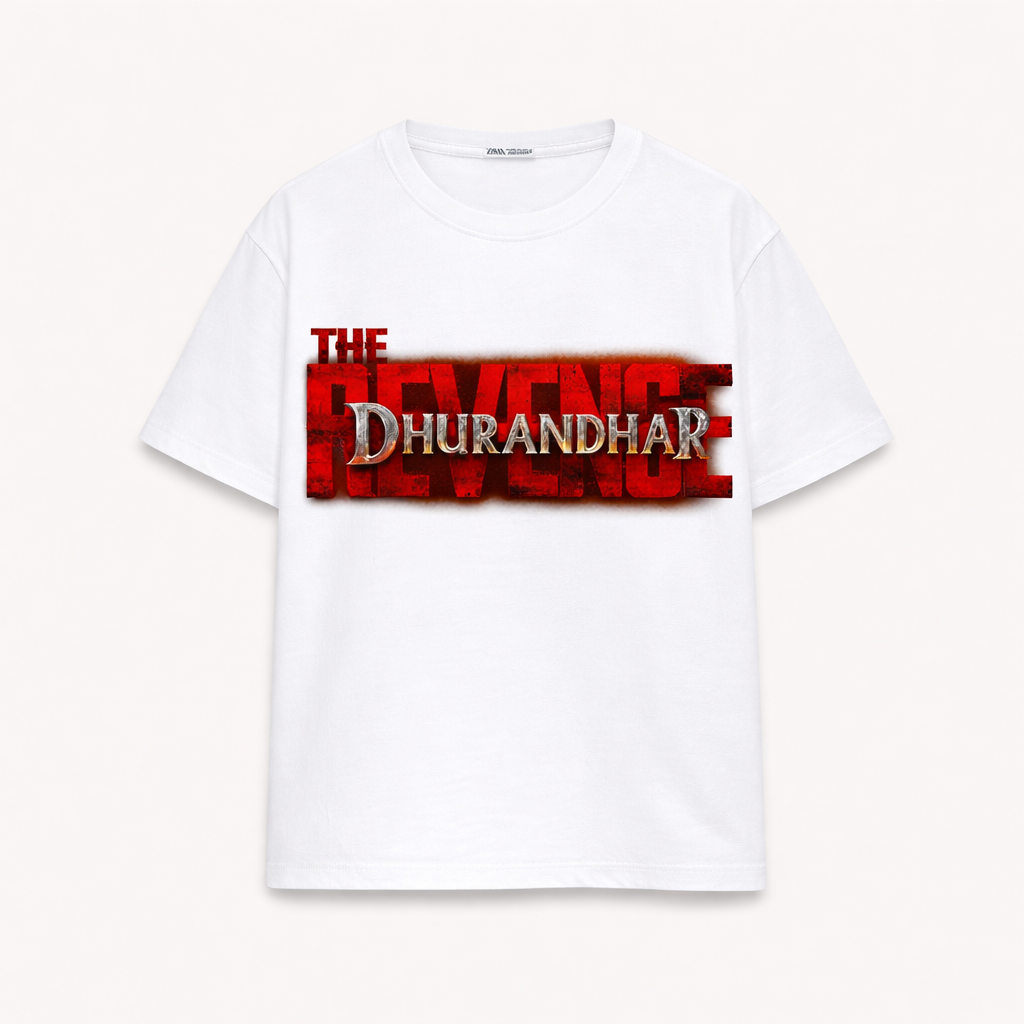 DHURANधर UNISEX OVERSIZED T-SHIRT - White