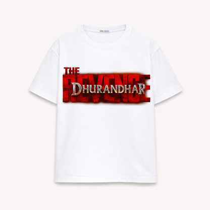 DHURANधर UNISEX OVERSIZED T-SHIRT - White