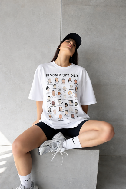 Designers' Tee - Unisex Oversized Tee - White