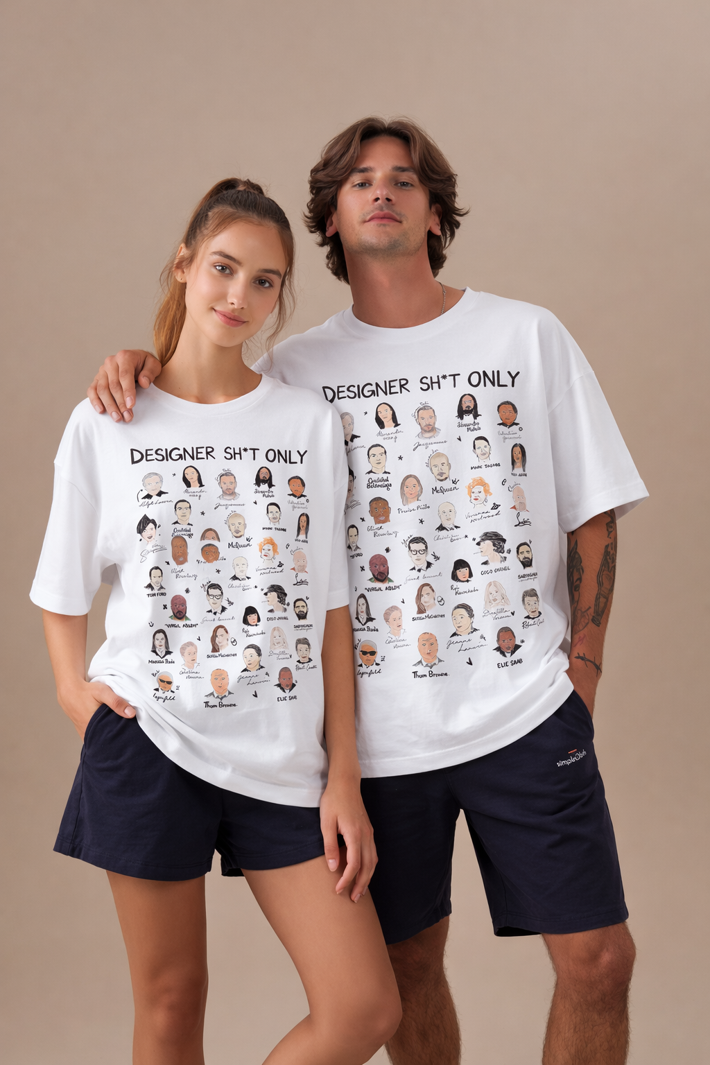 Designers' Tee - Unisex Oversized Tee - White