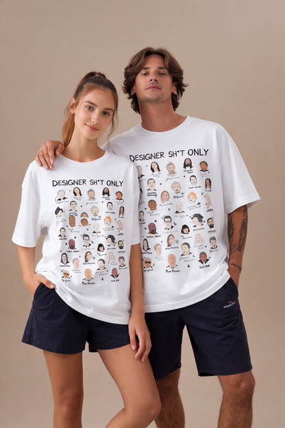 Designers' Tee - Unisex Oversized Tee - White