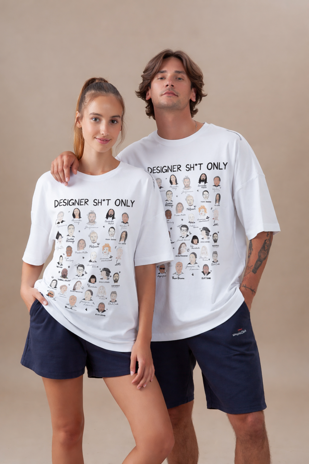 Designers' Tee - Unisex Oversized Tee - White