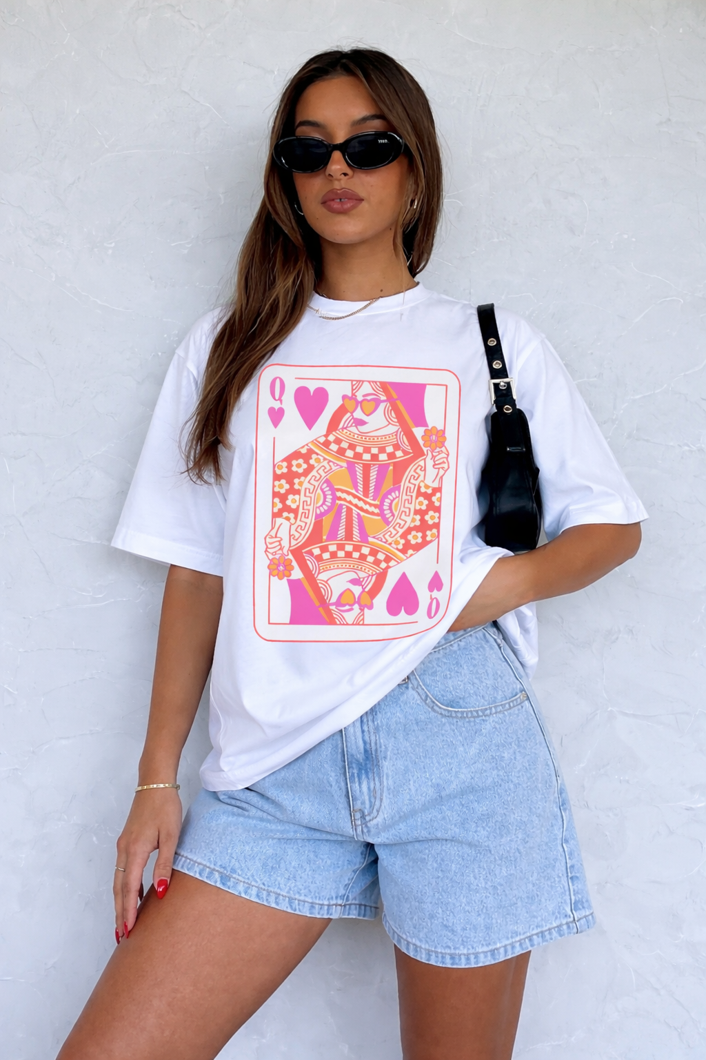 QUEEN OF HEARTS OVERSIZED T-SHIRT