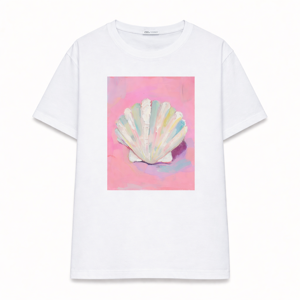 SEA SHELL SEA SHORE OVERSIZED T-SHIRT
