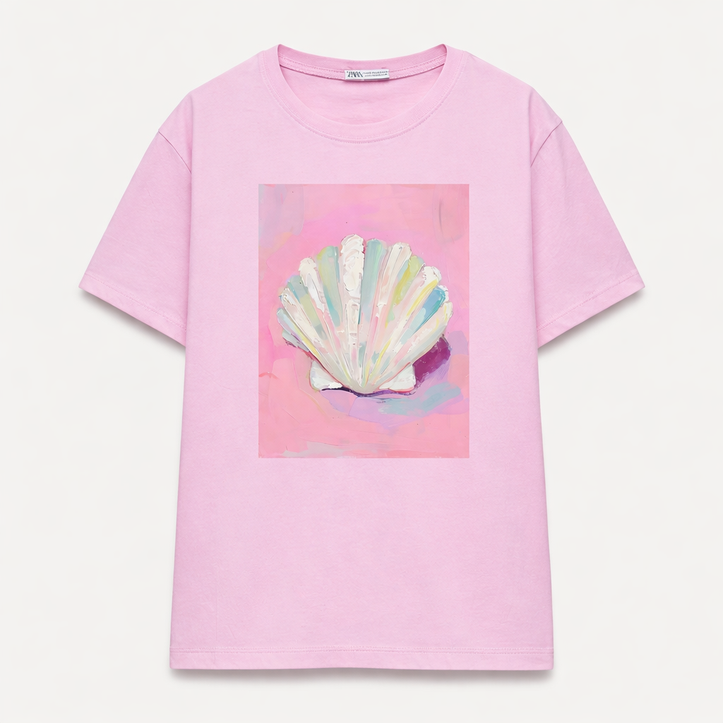 SEA SHELL SEA SHORE OVERSIZED T-SHIRT
