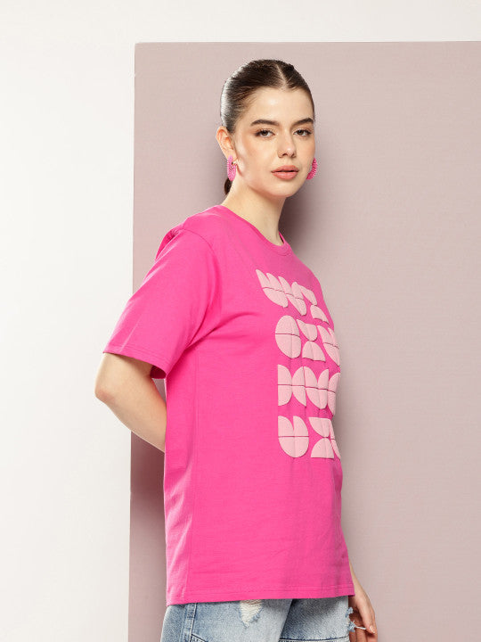 Graphic Printed Relaxed Fit Pure Cotton T-shirt