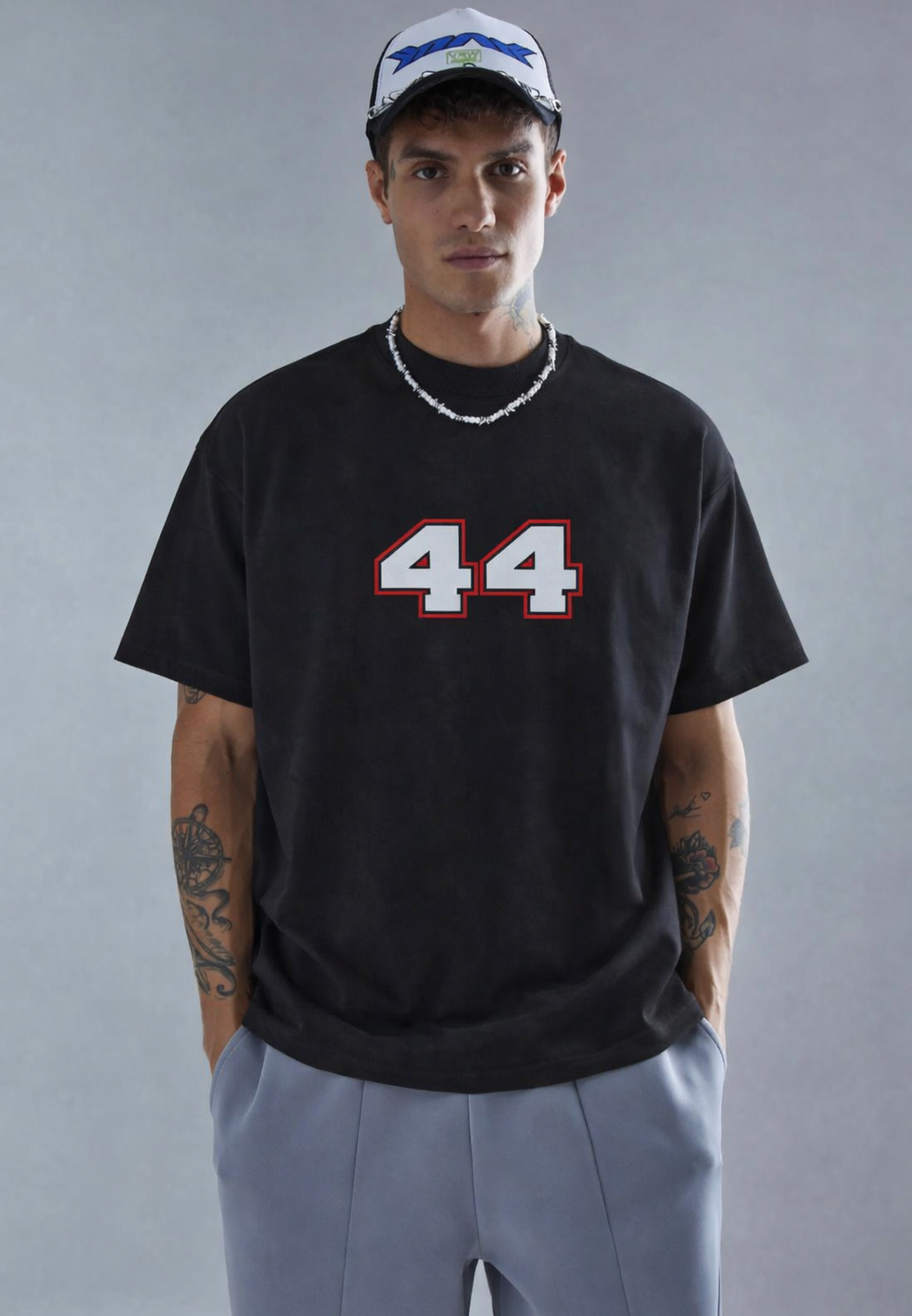 F1 EDITION - LEWIS HAMILTON BLACK UNISEX TERRY OVERSIZED T-SHIRT