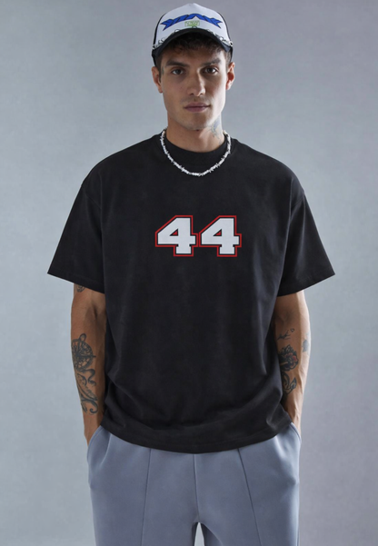 F1 EDITION - LEWIS HAMILTON BLACK UNISEX TERRY OVERSIZED T-SHIRT
